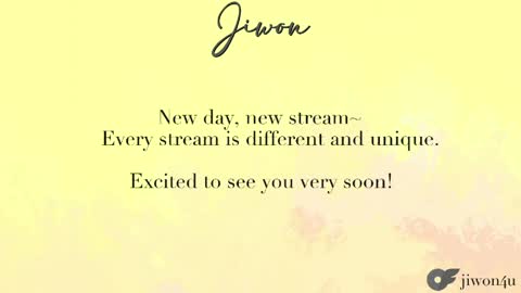 J i w o n   online show from 06.07.26