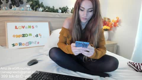 Snapshot of zaraagnes chatting on 12.11.24 Agnes online show from 12.11.24