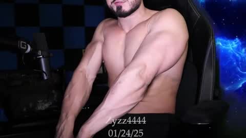 Snapshot of zyzz4444 chatting on 01.24.25 Greek God online show from 01.24.25