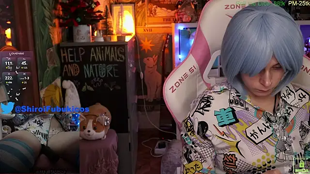 ShiroiFubuki online show from 12.16.24