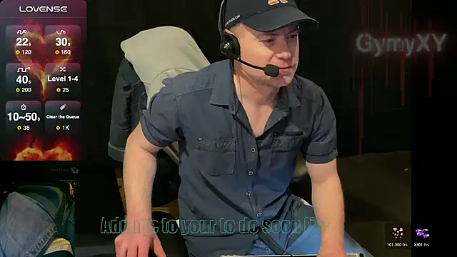 Snapshot of GymyXY chatting on 12.27.24 GymyXY online show from 12.27.24