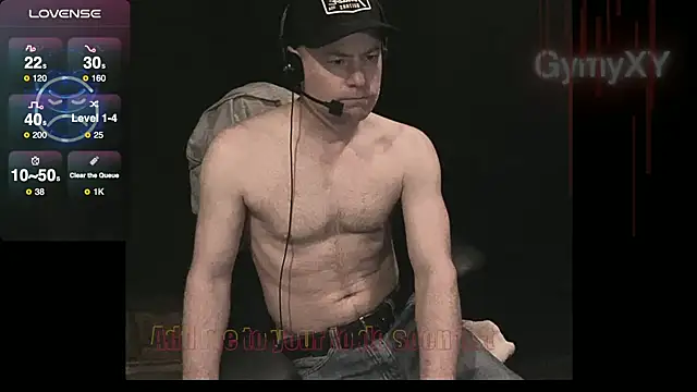 Snapshot of GymyXY chatting on 02.01.25 GymyXY online show from 02.01.25