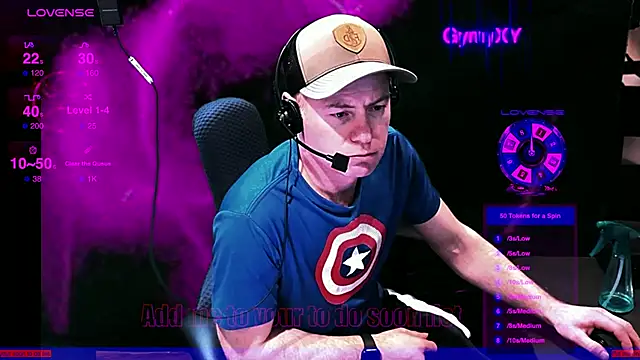 Snapshot of GymyXY chatting on 02.10.25 GymyXY online show from 02.10.25