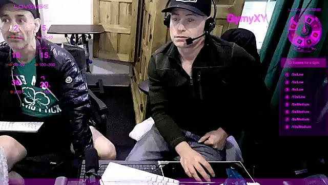 Snapshot of GymyXY chatting on 02.14.25 GymyXY online show from 02.14.25