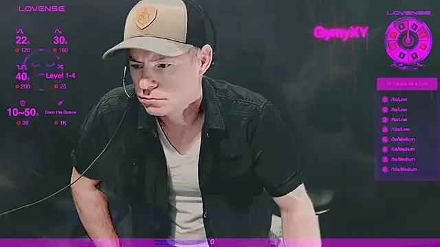 Snapshot of GymyXY chatting on 02.16.25 GymyXY online show from 02.16.25