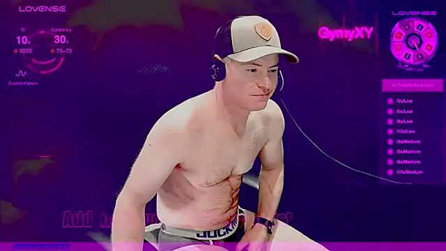 Snapshot of GymyXY chatting on 02.16.25 GymyXY online show from 02.16.25