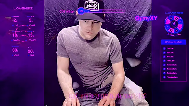 Snapshot of GymyXY chatting on 02.27.25 GymyXY online show from 02.27.25