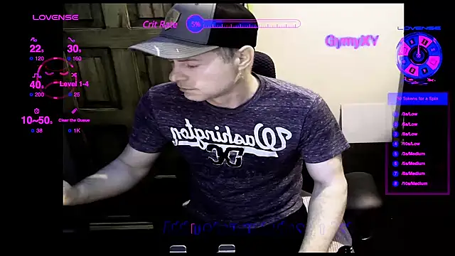 Snapshot of GymyXY chatting on 03.02.25 GymyXY online show from 03.02.25