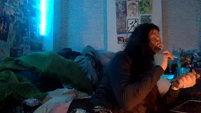 Snapshot of DownstairsSky chatting on 12.24.24 DownstairsSky online show from 12.24.24