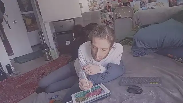 Snapshot of DownstairsSky chatting on 02.23.25 DownstairsSky online show from 02.23.25