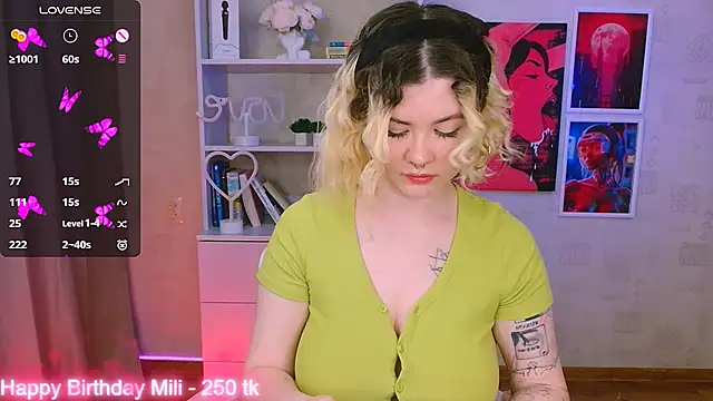 cutie mili online show from 01.25.25