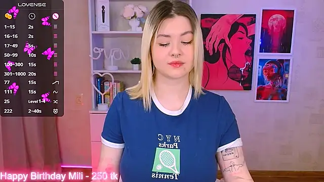 cutie mili online show from 01.27.25