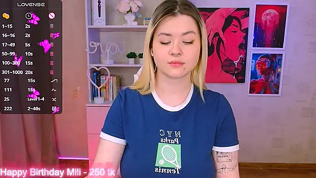 cutie mili online show from 01.27.25