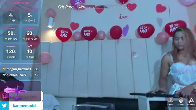 Snapshot of _karime_ chatting on 02.14.25  karime  online show from 02.14.25