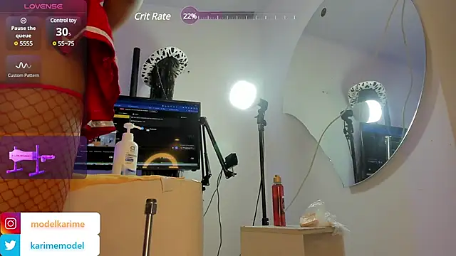 Snapshot of _karime_ chatting on 03.19.25  karime  online show from 03.19.25