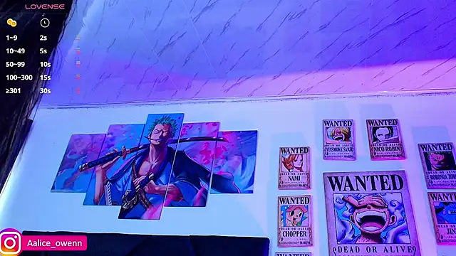 Snapshot of Aliceowenn chatting on 11.29.25 Aliceowenn online show from 11.29.25