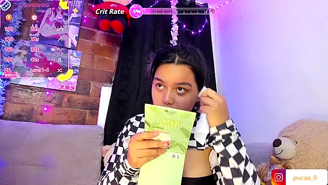 Snapshot of Pucaa_ chatting on 10.21.25 Pucaa online show from 10.21.25