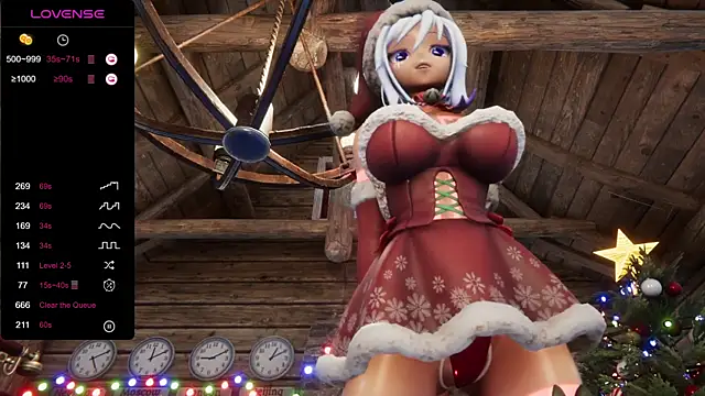 Snapshot of ElfieLove chatting on 12.08.24 ElfieLove online show from 12.08.24