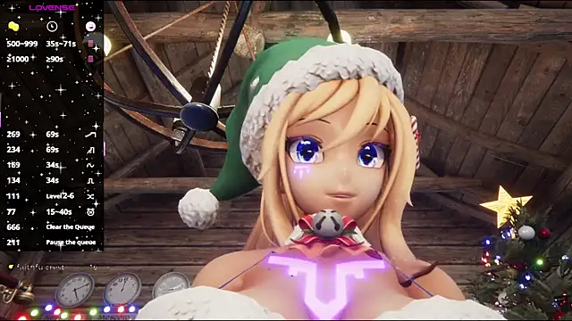 Snapshot of ElfieLove chatting on 12.05.25 ElfieLove online show from 12.05.25