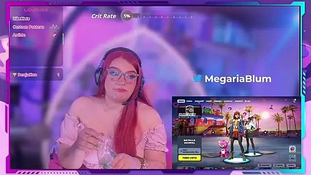 MegariaB online show from 02.15.26