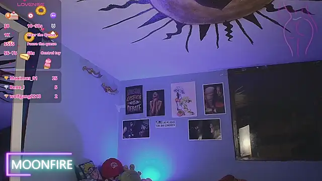 Snapshot of moonfiredancer chatting on 01.22.25 moonfiredancer online show from 01.22.25