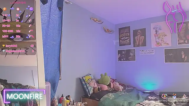 Snapshot of moonfiredancer chatting on 01.24.25 moonfiredancer online show from 01.24.25