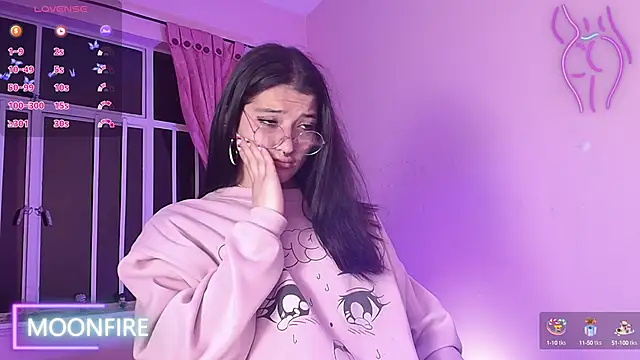 Snapshot of moonfiredancer chatting on 02.21.25 moonfiredancer online show from 02.21.25