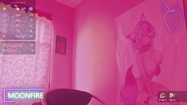 Snapshot of moonfiredancer chatting on 02.28.25 moonfiredancer online show from 02.28.25