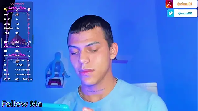Snapshot of visaelX chatting on 03.05.25 visaelX online show from 03.05.25