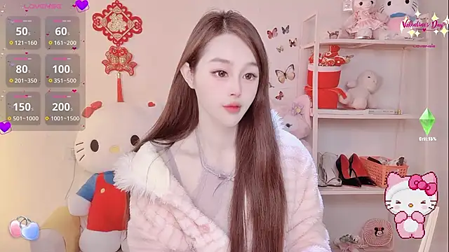 Snapshot of Kiss-18 chatting on 02.14.26 Kiss-18 online show from 02.14.26