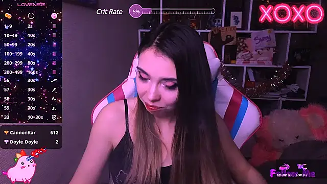 Snapshot of Sia_Shine chatting on 02.28.25 Sia Shine online show from 02.28.25