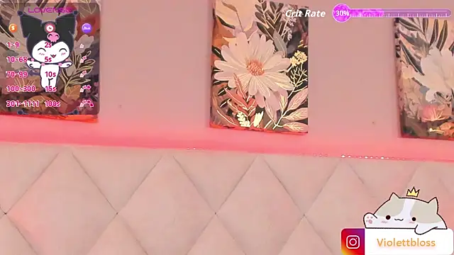 Snapshot of Violettbloss chatting on 10.23.25 Violettbloss online show from 10.23.25