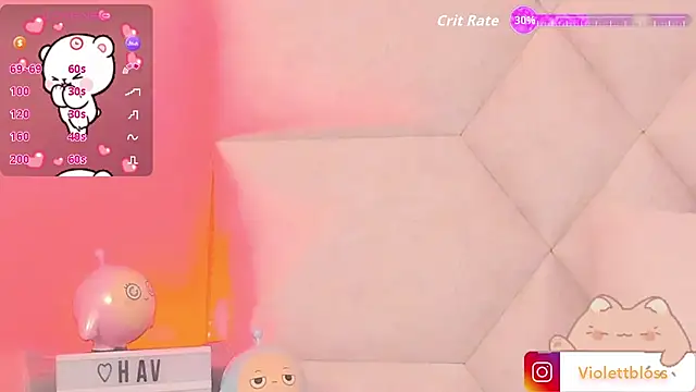 Snapshot of Violettbloss chatting on 10.29.25 Violettbloss online show from 10.29.25