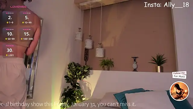 Snapshot of Ally_addams chatting on 01.29.25 Ally addams online show from 01.29.25