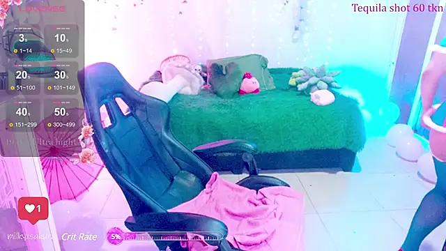 Snapshot of MilkyXSakura chatting on 02.17.25 MilkyXSakura online show from 02.17.25