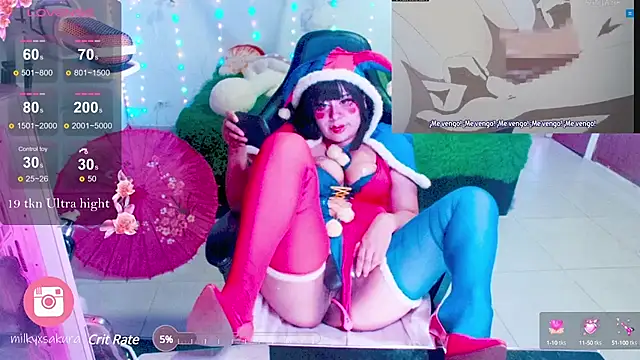 Snapshot of MilkyXSakura chatting on 02.21.25 MilkyXSakura online show from 02.21.25