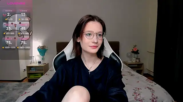 Snapshot of DearLia chatting on 02.01.25 DearLia online show from 02.01.25