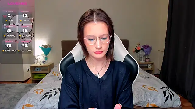 Snapshot of DearLia chatting on 02.14.25 DearLia online show from 02.14.25