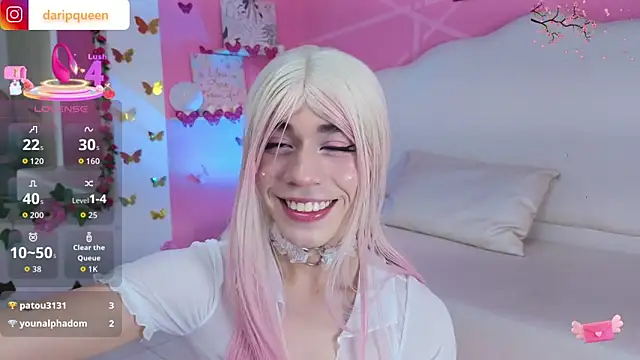 Snapshot of DaripQueen chatting on 10.02.25 DaripQueen online show from 10.02.25