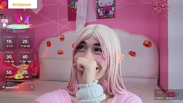 Snapshot of DaripQueen chatting on 10.23.25 DaripQueen online show from 10.23.25