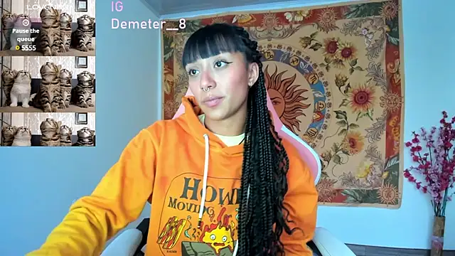 Snapshot of Demeter__ chatting on 02.13.25 Demeter online show from 02.13.25