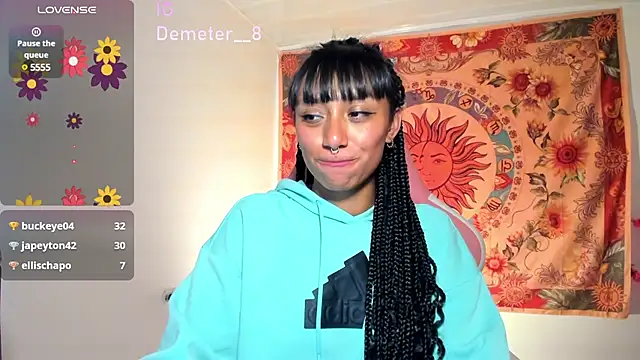 Snapshot of Demeter__ chatting on 02.19.25 Demeter online show from 02.19.25