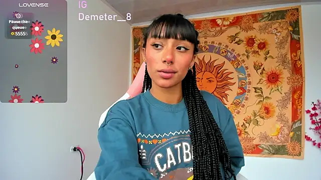 Snapshot of Demeter__ chatting on 02.20.25 Demeter online show from 02.20.25