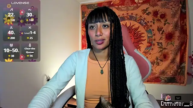 Snapshot of Demeter__ chatting on 02.25.25 Demeter online show from 02.25.25