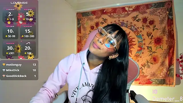 Snapshot of Demeter__ chatting on 03.04.25 Demeter online show from 03.04.25