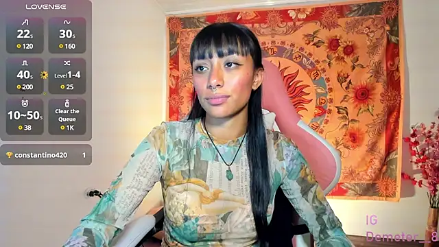 Snapshot of Demeter__ chatting on 03.10.25 Demeter online show from 03.10.25