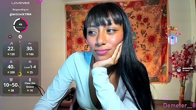 Snapshot of Demeter__ chatting on 03.14.25 Demeter online show from 03.14.25