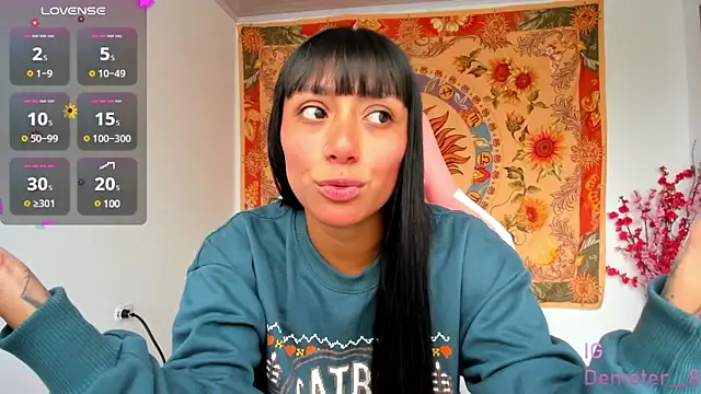 Snapshot of Demeter__ chatting on 03.14.25 Demeter online show from 03.14.25