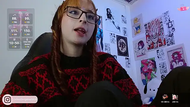 Snapshot of CelesteAyase chatting on 01.06.26 CelesteAyase online show from 01.06.26