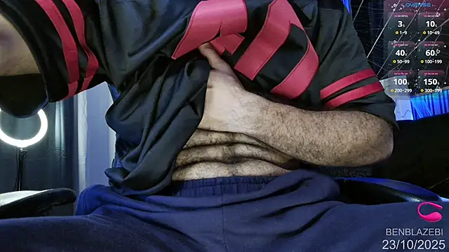 Snapshot of BEN_BLAZE chatting on 10.23.25 BEN BLAZE online show from 10.23.25